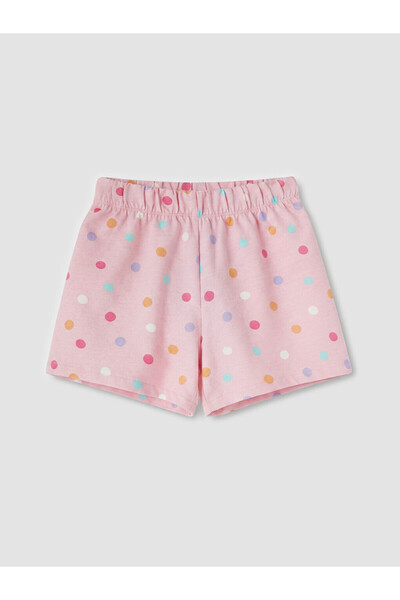 LC Waikiki Lcw Kids Pink Girls' Polka Dot Shorts