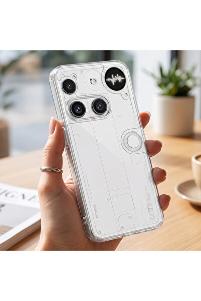 CaseOnn Nothing Phone (3) Kılıf Kamera Korumalı Darbe Emici Şeffaf Arka Kapak...