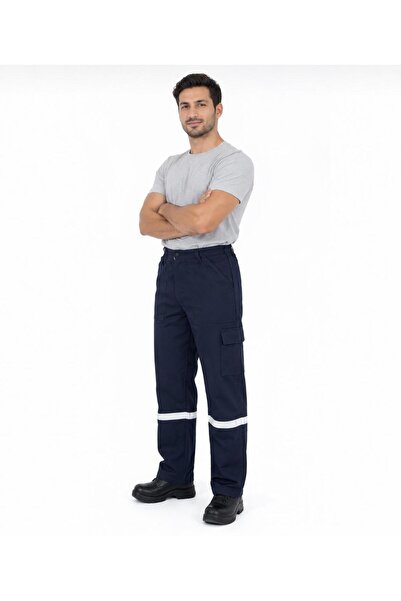 ÇELİKER بنطلون جبردين / 16*12 بنطلون جبردين كحلي / بنطلون عاكس / كحلي