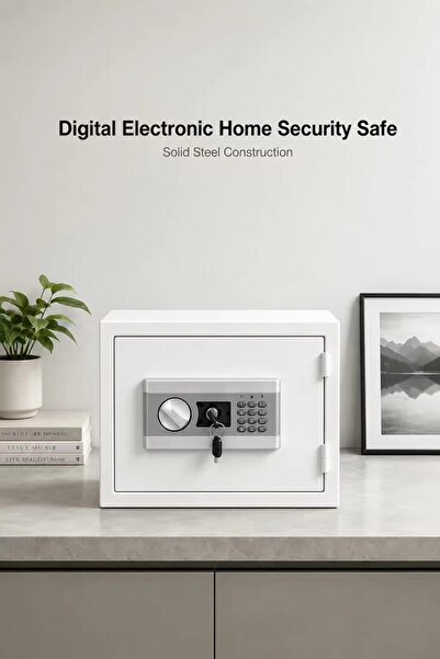 Bleco Digital Electronic Safe Box for Home, Steel Security Safe with Electron...