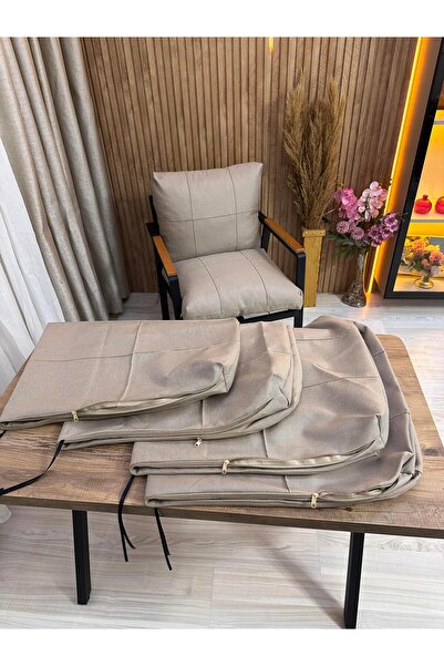 HouseART Outdoor Kumaş,Bahçe Minderi,Balkon Minderi,Koruyucu kılıf , 2-1-1 ta...