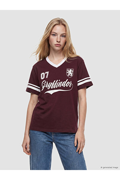 LC Waikiki Γυναικείο μπλουζάκι Χάρι Πότερ με στάμπα, oversized