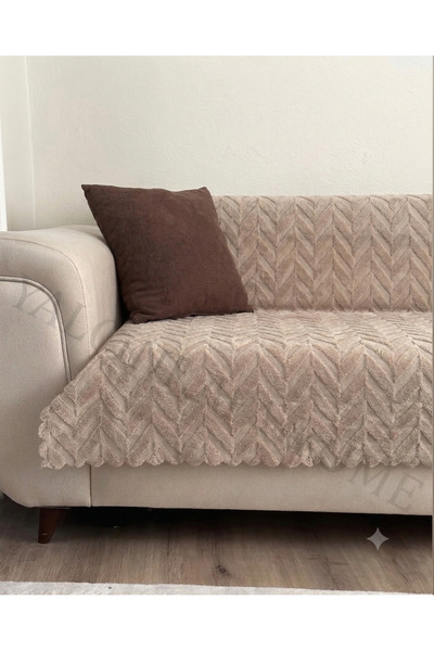 YALÇINKAYA HOME 170x205 cm desenli , süngerli kaymaz taban welsoft koltuk - ç...