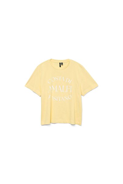 Vero Moda Γυναικείο T-shirt 10327143 Κίτρινο