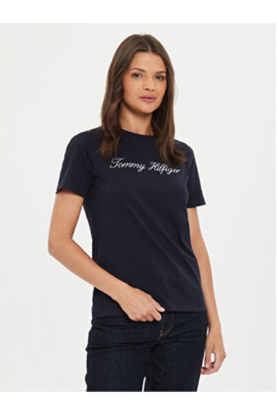 Tommy Hilfiger Tricou de damă WW0WW43459 Albastru