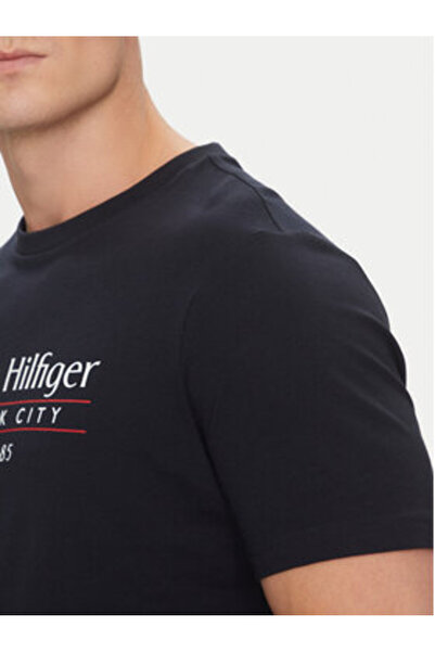 Tommy Hilfiger Ανδρικό T-Shirt MW0MW38621 Μπλε