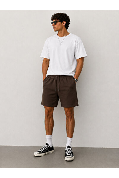 ZİYMO Men's Lace-Up Double Pocket Comfortable Cut Shorts