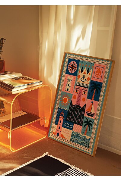 woodhomeworks Masă de salon dintr-o singură bucată, model King Stamp Vrynt