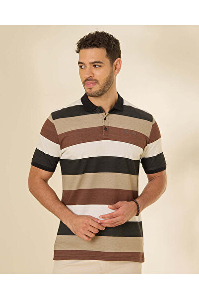REDTAG Men Assorted Striped Polo Shirt