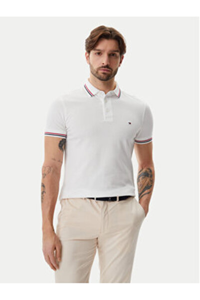 Tommy Hilfiger Polo bărbați MW0MW37346 Alb