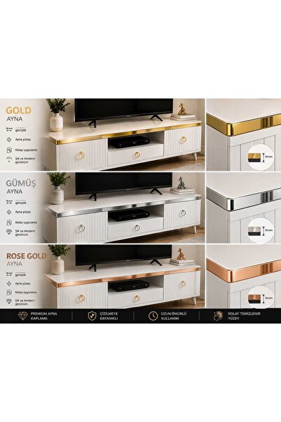 dekorfuga 18 MM (5 METRE) GOLD KENDİNDEN YAPIŞKANLI MOBİLYA KENAR ŞERİT