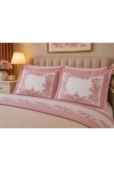 ŞENER HOME Clasy Ranforce 2-Piece Pillowcase with Cover 50X70 +5 cm Flounce