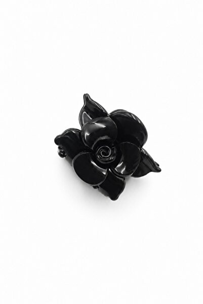 Sose Moda Floral Design Classic Bone Hairpin - Black