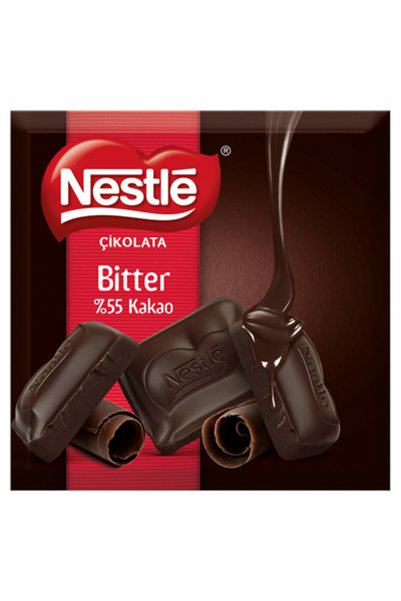 Nestle Kare Çikolata 60 G Bitter - Yoğun Lezzet 8'li Avantaj Paketi
