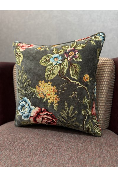 Fabricland غطاء وسادة منسوج من الكتان الفاخر مقاس 43x43 من Arazzo-208