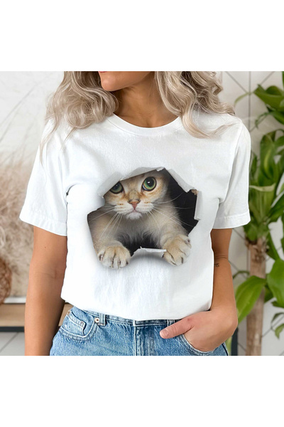 Orielle Tricou Pisica Curiosity