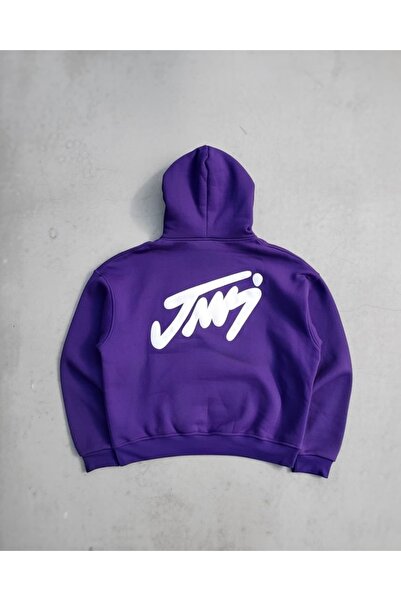 cordelia Purple Oversize Grafiti Premium Hoodie