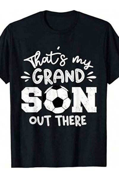 NOURAM This Is Where My Grandson Football Grandparent T-Shirt
