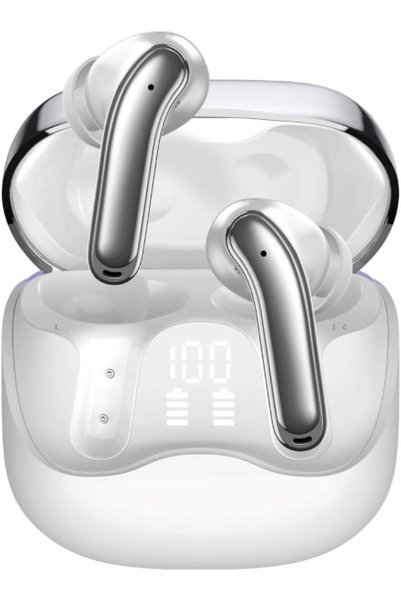 Promate Serix True Wireless Earbuds with 6-Mic Hybrid ANC (White) | Bluetooth...