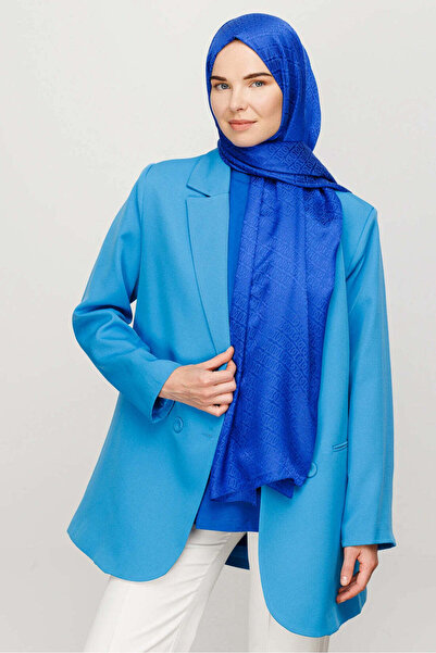 wesscollection شال نسائي منسوج من الجاكار اللامع بنمط سلسلة 75x185 سم