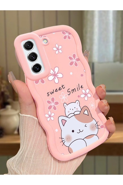 Hontinga Samsung Galaxy S21 Fe Compatible Case Camera Protector Pink Silicone...