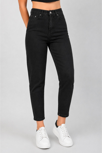 sion jeans بنطلون جينز نسائي مريح للاستخدام اليومي من جوليا ميلانو، أسود، مري...