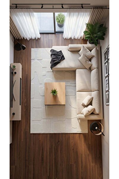 HALICIM COLLECTION TR Teddy TD002 Beyaz 140 x 200 Standart Ölçü Modern Yumuşa...