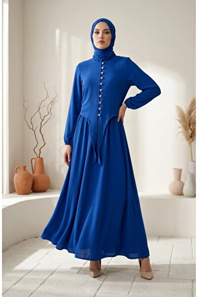 sefamerve Button Detailed Elastic Sleeves Hijab Double Set 2288-01 Saks