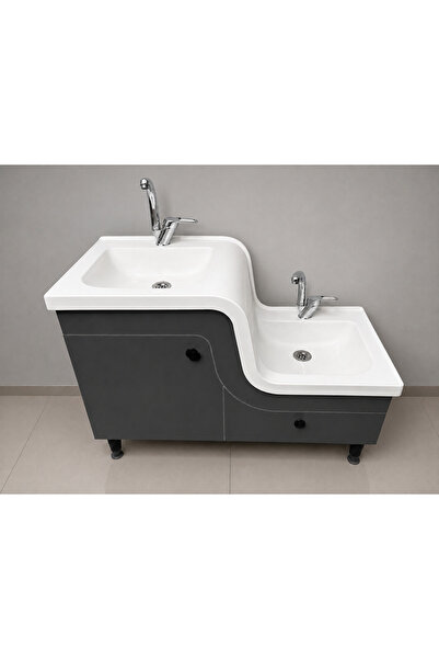 ADNAN MOBİLYA Abdest lavabosu/Z lavabo/ikili lavabo 100x45