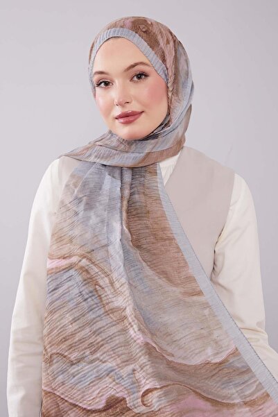 Levidor Light Green Aura Muslin Shawl