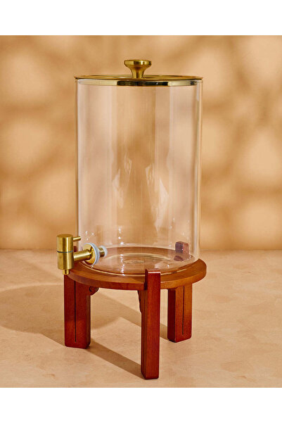 REDTAG Gold 8L Beverage Dispenser With Wooden Stand