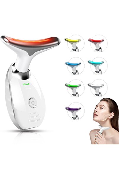 Xkimos جهاز تدليك الوجه المحمول عالي التردد مع تقنية EMS، 3 أوضاع و7 ألوان ضو...
