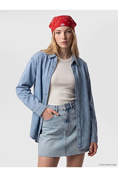 LC Waikiki Oversize Women's Jean Shirt (W6)