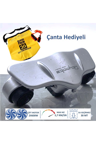 CityMate Su Altı Sea Scooter Elektrikli Deniz Scooter 2x600W Çift Motor Çanta...