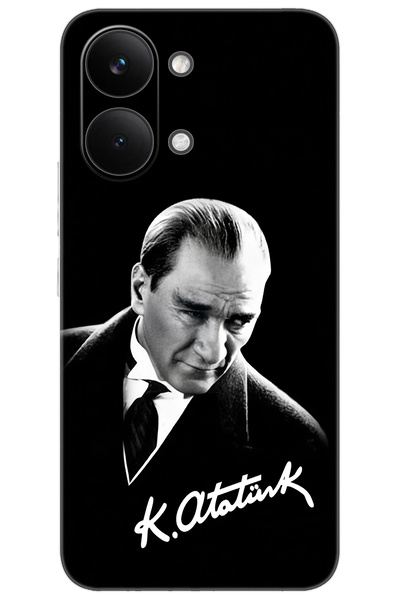 Ceppare Poco X8 Pro Max Uyumlu Kılıf Desen Baskılı Silikon Mustafa Kemal Atat...