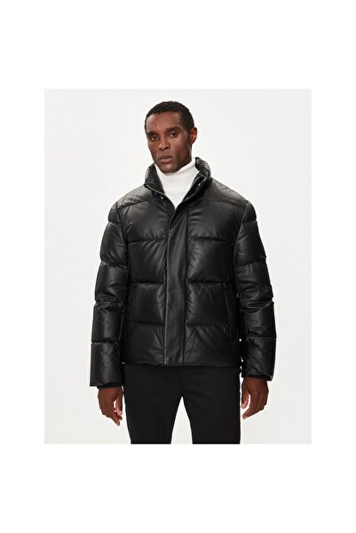Moose Knuckles Geacă de piele pentru bărbați M34ML311 Negru