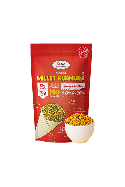Generic Brand Nihkan Millet Kurmura Puffs – Spicy Chatka | 70g