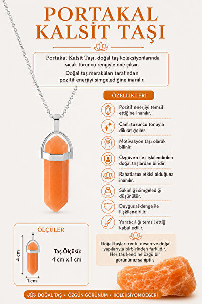 ÖZÇTAKI Natural Stone Pendant Stylish Stone Necklace Crystal Necklace Elegant...