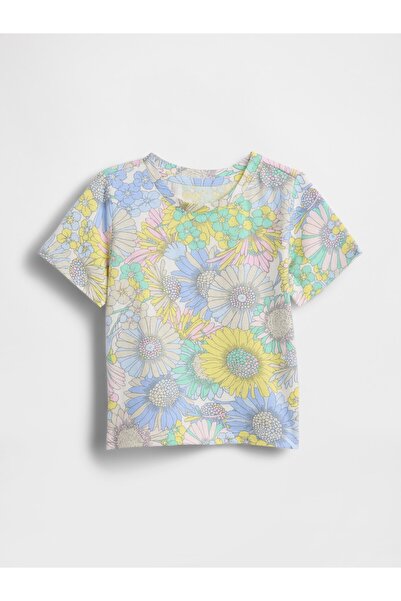GAP Kız Bebek Çok Renkli Mix & Match Baskılı T-Shirt