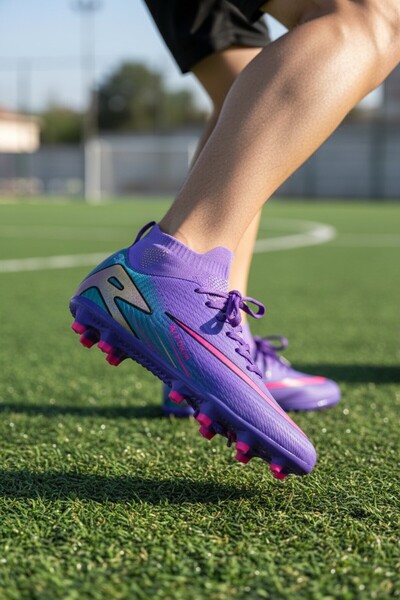 enoch High-Top Professional Turf Football Cleats Soccer Sports Shoes