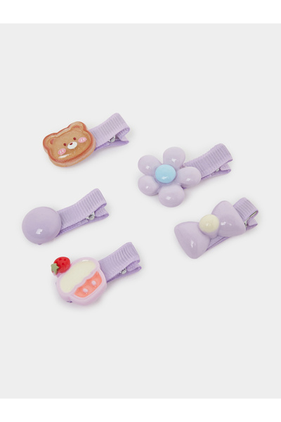 Styli Pack Of 5 - Girls Embellished Hair Clips