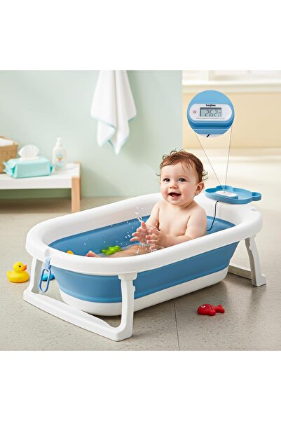 BAYBEE Tubby Foldable Baby Bath Tub for 0-5 Years | Portable Infant Bathtub w...