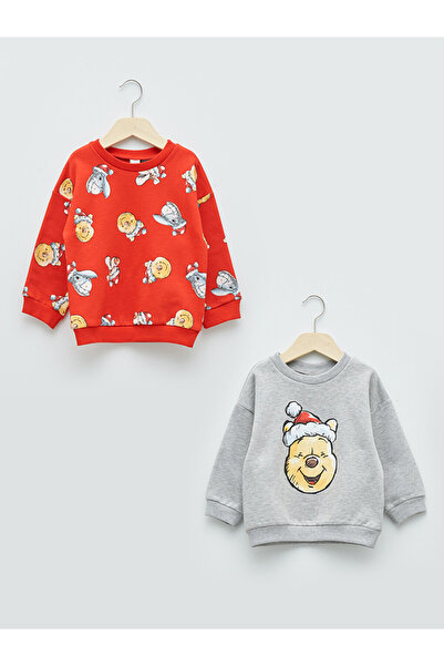 LC Waikiki Crew Neck Long Sleeve Winnie The Pooh Printed Baby Boy Sweatshirt ...