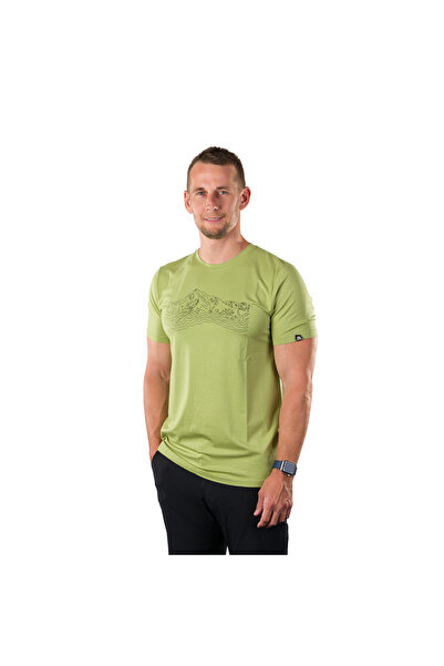 NORTHFINDER Tricou bărbați Material moale Amestec bambus Croială regular HALM...
