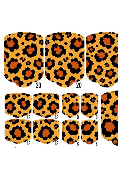 GELAXYO PEDI WRAPS ANIMAL COUTURE AC-08 WITH 38 WRAPS, 26 DECORATIONS, FILE, ...