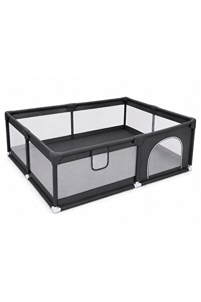 PinkBlue Tarc de Joaca 180x150x66 cm, Plasa Respirabila 360°, Cadru Metalic, ...