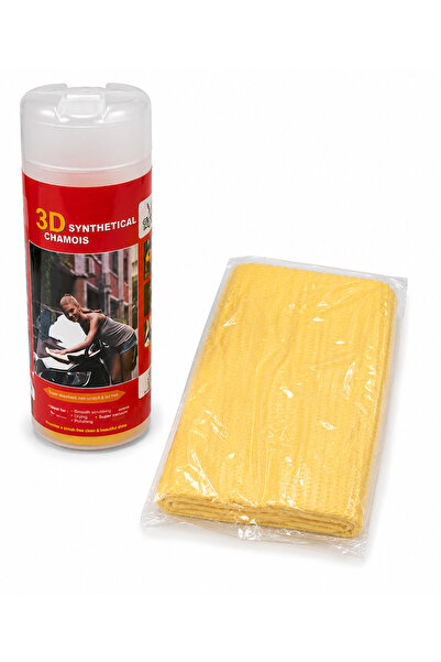 TOY LAND 3D Synthetic Chamois Car Cleaning Cloth – Super Absorbent, Scratch-F...