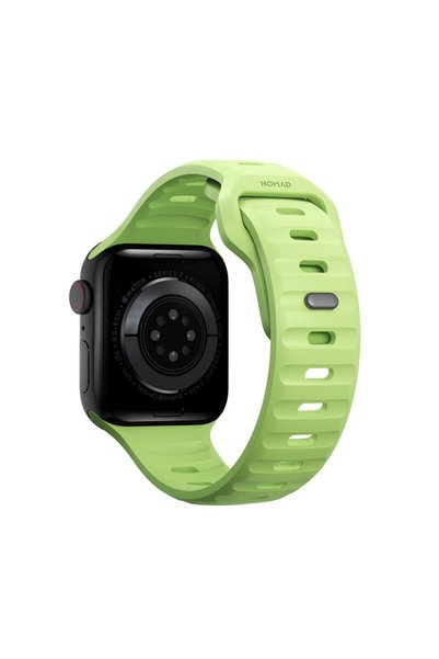 Nomad Αθλητικό λουράκι για Apple Watch 38/40/41mm - Glow 2.0 Πράσινο