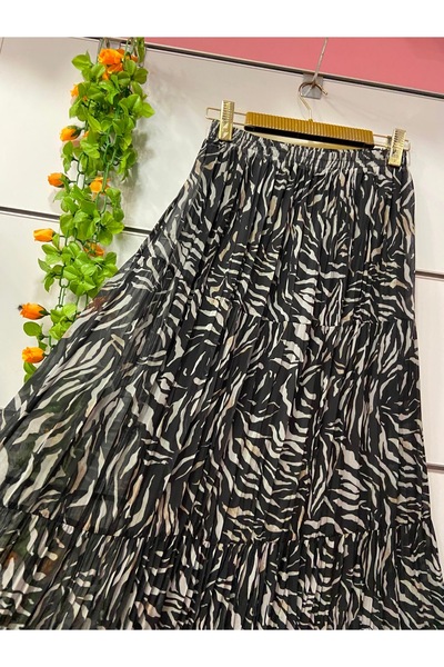 edu collection Patterned chiffon skirt lined