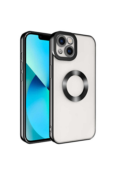 iPhone 14 Plus Kılıf Kamera Lens Korumalı Logo Gösteren İnce Hafif VCKB